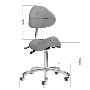 COSMETIC STOOL 1004 GIOVANNI GRAY (141631)