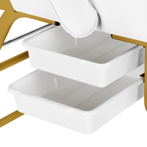 Cosmetic chair 557G with cuvettes white (147251)