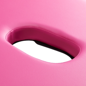 Folding massage table aluminum Activ Fizjo comfort 2 segment pink black aluminum (147200)