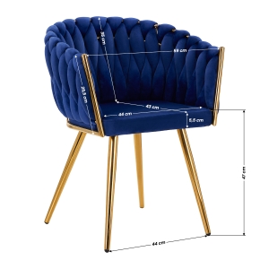 4Rico chair QS-GW06G navy blue (148116)