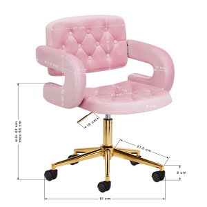 4Rico Chair QS-OF213G pink (150127)
