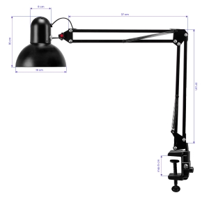 PiX 314 desk lamp black (148577)