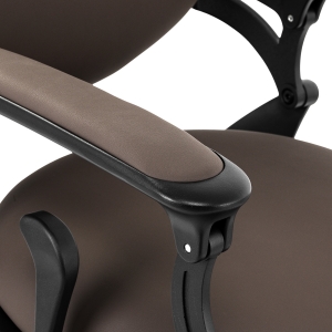 Barber chair Gabbiano Niccolo brown buttonless (153415)