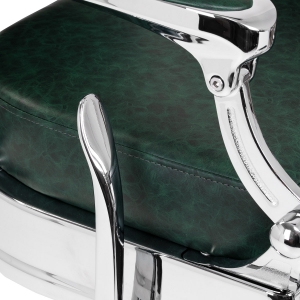 Barber chair Gabbiano President green Chrom (153446)