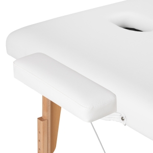 BALANCE wooden folding massage table 2 segment white (155272)