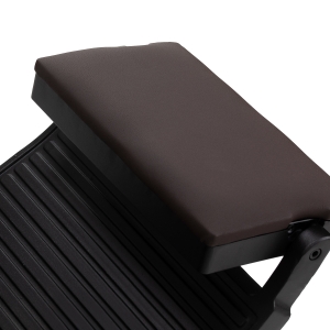 Gabbiano barber chair Bruno with black frame Brown  (153408)