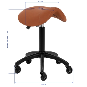 Gabbiano hairdressing stool D032 brown (154216)
