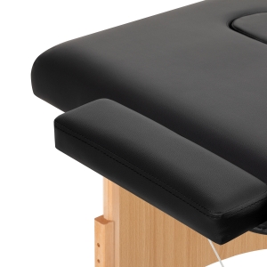 BALANCE wooden folding massage table 2 segment black (155273)