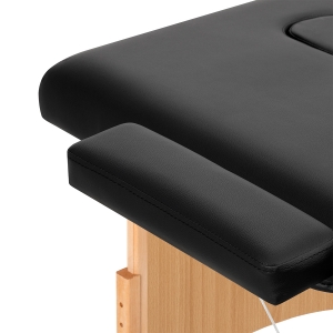 BALANCE wooden folding massage table 2 segment 190x70 black (155278)