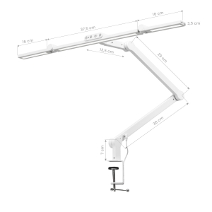 Glow L03 tabletop treatment lamp white (148448)