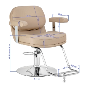 Hairdressing chair Omega Astra beige (154511)
