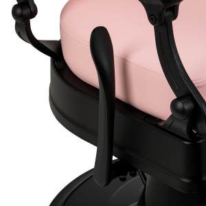Barber chair Gabbiano President pink with black base (155248)