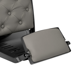 Barber chair Gabbiano Francesco grey with a black base (155769)