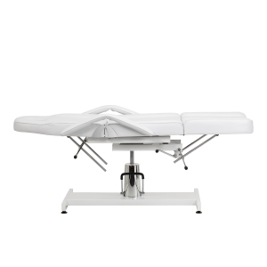 Hydraulic pedicure beauty chair Sillon 210 with rocking function and split footrest white (155703)