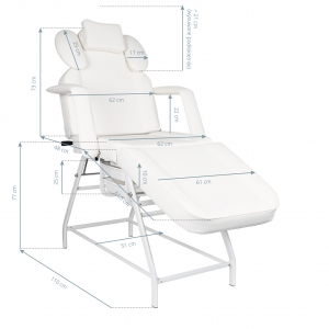 Ivette eyelash treatment chair gray (133144)