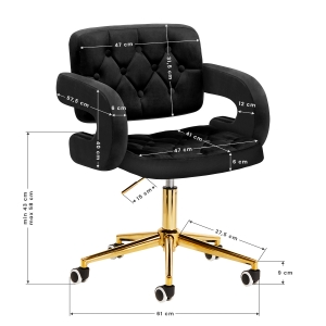 4Rico Chair QS-OF213G black (148154)