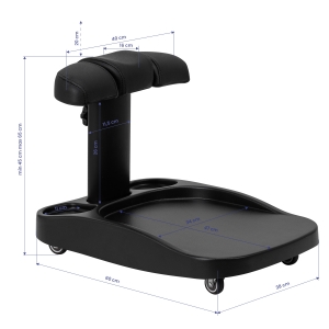 Azzurro paddling pool trolley black (150954)