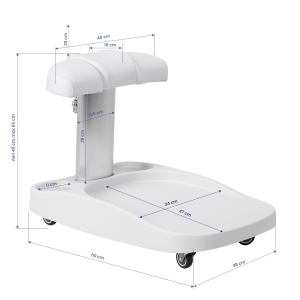 Azzurro paddling pool trolley white (150955)