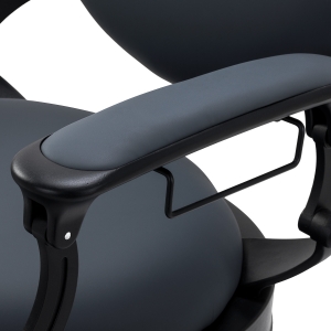 Barber chair Gabbiano Niccolo graphite buttonless (153416)