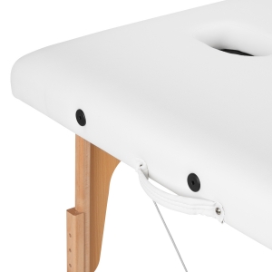 BALANCE wooden folding massage table 2 segment white (155272)