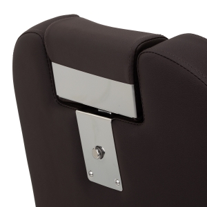 Gabbiano barber chair Bruno with black frame Brown  (153408)