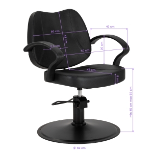 Hair System hairdressing chair S20 black (154322)