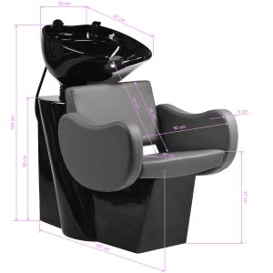 Gabbiano Sewilla hairdressing wash unit gray (154169)