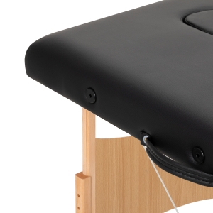 BALANCE wooden folding massage table 2 segment black (155273)