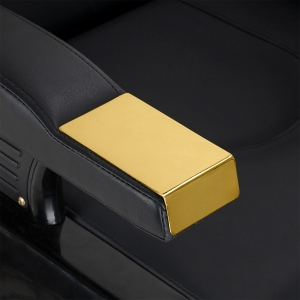 Hair System New York barber chair black gold (154472)