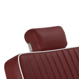 Gabbiano Visionerio barber chair red chrome frame (155244)