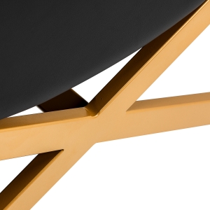 Sillon Alba black eyelash treatment chair with gold base (155738)