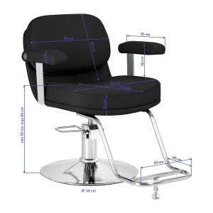 Hairdressing chair Omega Astra black (154512)