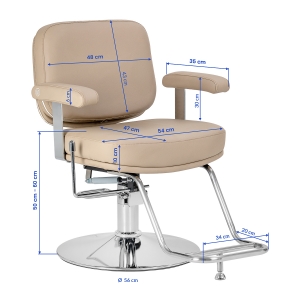 Hairdressing chair Omega Astra Plus beige (154513)