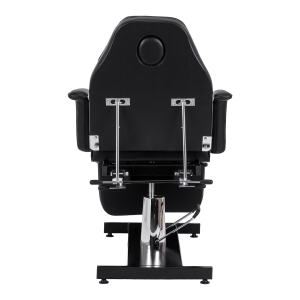 Hydraulic pedicure beauty chair Sillon 210 with rocking function and split footrest black (155680)