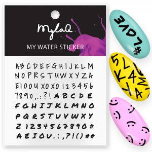 MYLAQ MY ALPHABET WATER STICKER 