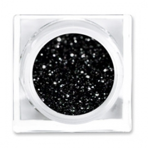 LIT COSMETICS COLOURS EYESHADOW GLITTER JAR BACK IN BLACK