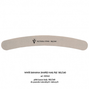 VICTORIA VYNN WHITE BANANA SHAPED NAIL FILE 180/240