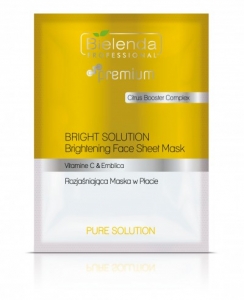 BIELENDA PURE SOLUTION FACE SHEET BRIGHTENING FACE SHEET MASK