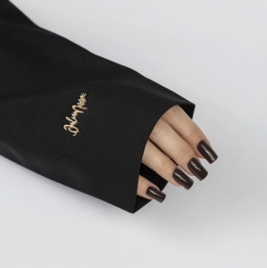 JULIA NESSA PHOTO SLEEVE JACKET BLACK