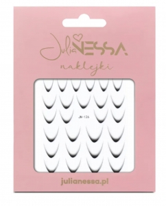 JULIA NESSA STICKERS FOR NAILS FRENCH BLACK SILVER