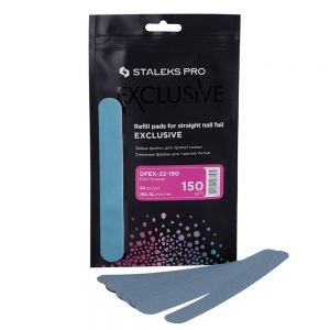 STALEKS PRO EXCLUSIVE REFILL PADS FOR STRAIGHT NAIL FILE 50pcs 150 GRIT