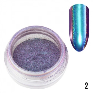 ALLEPAZNOKCIE NAIL DUST PEACOCK EYE EFFECT NAIL ART DECORATION NO 02