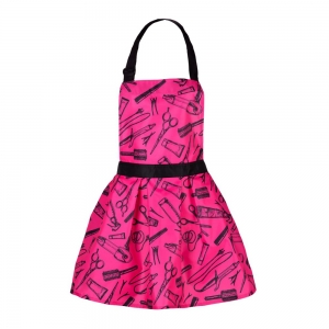 K.TYRKA COSMETIC APRON BALBINA CRAZY SCISSORS PINK