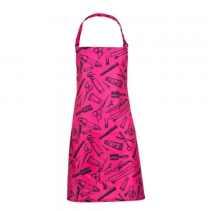 K.TYRKA COSMETIC APRON CLASSIC CRAZY SCISSORS PINK