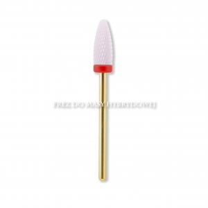 JULIA NESSA CERAMIC DRILL BIT FOR PULLING THE HYBRID (WHITE WITH RED RING)