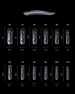 DARK BY RIOR SET OF 4 SHAPES UPPER FORM WITH DARK MOLDS (SQUARE, ALMON, COFFIN, STILETTO)