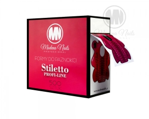 MODENA NAILS STILETTO PROFI-LINE FORMS 500 PCS IN A BOX