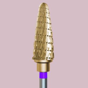 IQ NAILS CARBIDE DRILL BIT WITH GOLD COATING ZRN FOR HYBRID GEL ZRN-201V HP 060