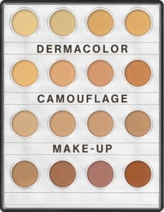 KRYOLAN DERMACOLOR CAMUFLAGE MINI-PALETTE WITCH 16 SHADES H 16