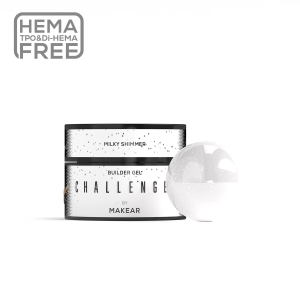 MAKEAR CHALLENGEL SHIMMER  BUILDER GEL WITH GLITTER 50 ML